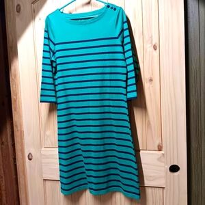 L.L. Bean Heritage Mariner Striped Dress EUC